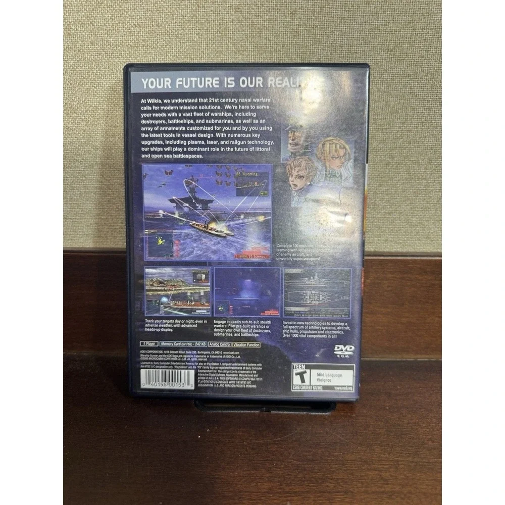 Warship Gunner 2 PS2 COMPLETE CIB (Sony PlayStation 2, 2006) Koei Sim